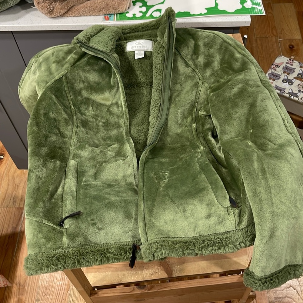 Green tea jacket ladies small